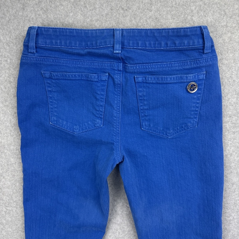 Michael Kors Women's Colored Ultra Blue Jeans Size 4P - Picture 6 of 9